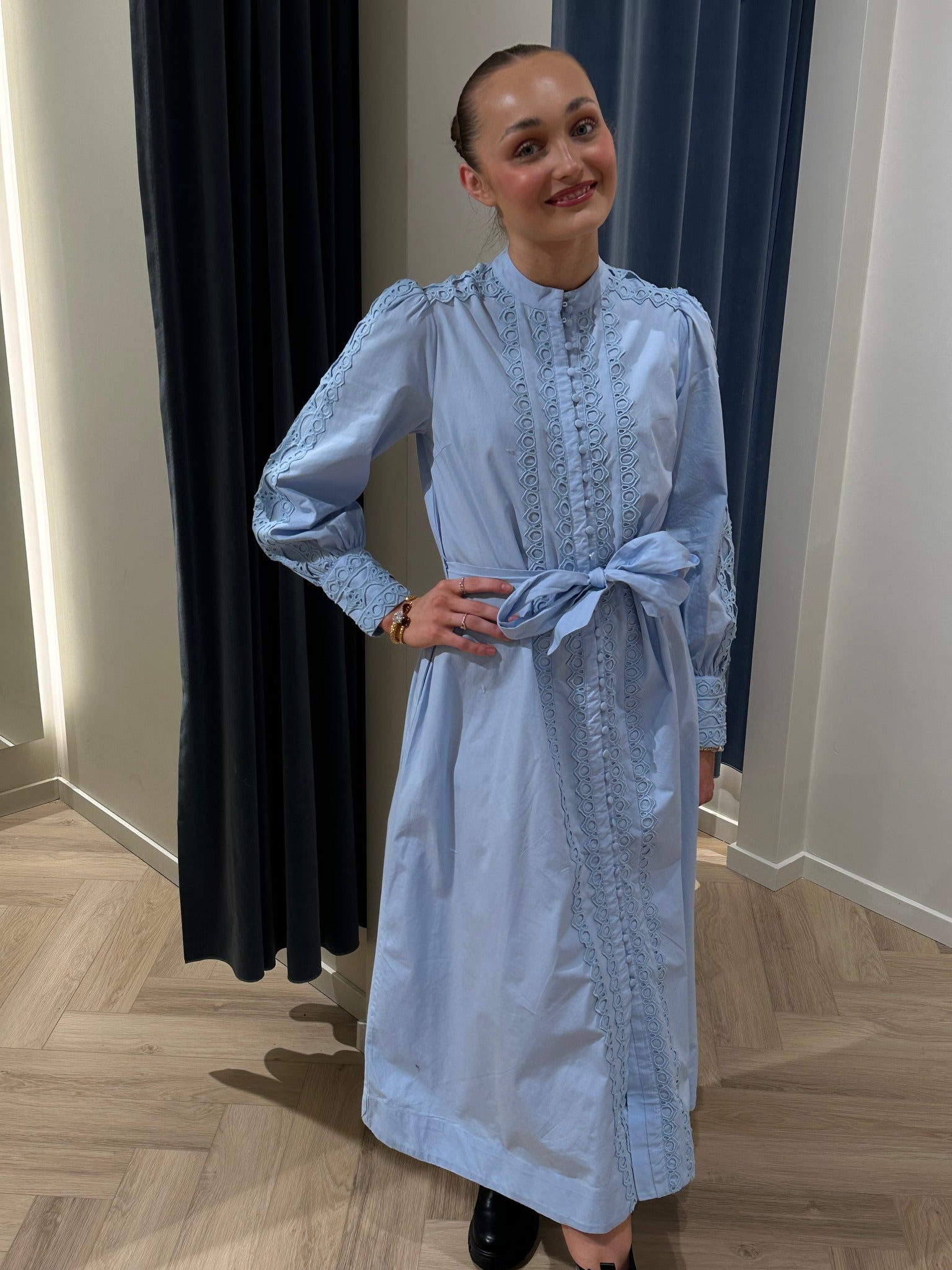 YASYAMINA Long Dress - Clear Sky